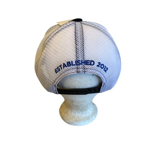 Fords Garage Trucker Hat One Size Polyester Snapback Blue & White - Picture 3 of 6